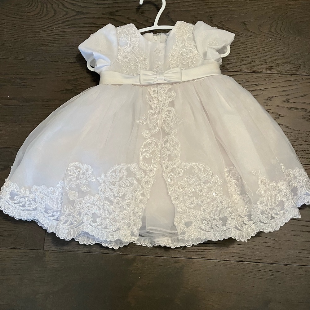 Sarah Louise designer girl baptism dress 6M NWT retail $400usd